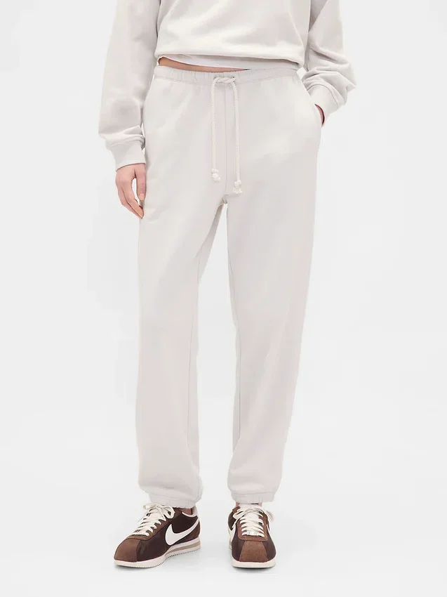 Zware French Terry slanke joggingbroek