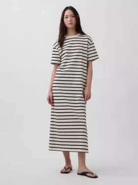 Zware, oversized maxi-T-shirtjurk