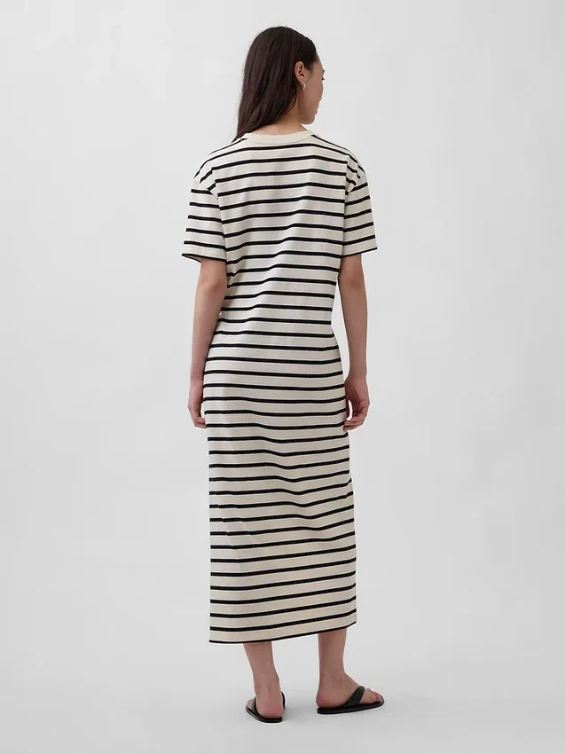 Zware, oversized maxi-T-shirtjurk