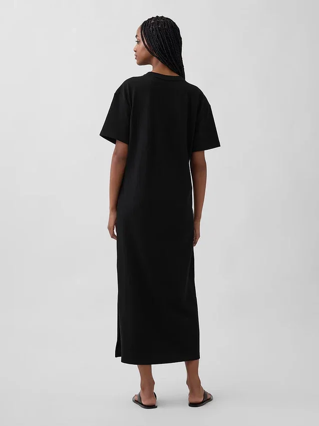 Zware, oversized maxi-T-shirtjurk