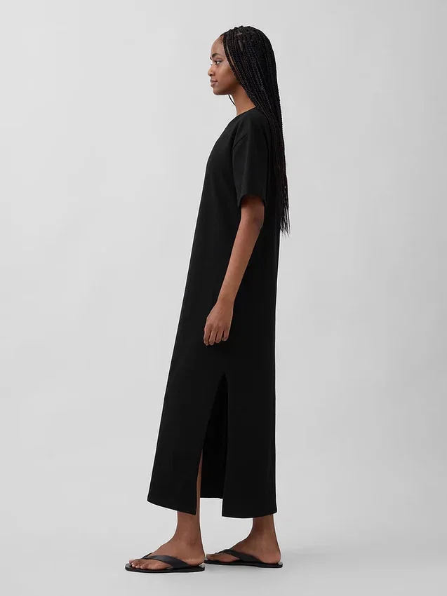 Zware, oversized maxi-T-shirtjurk