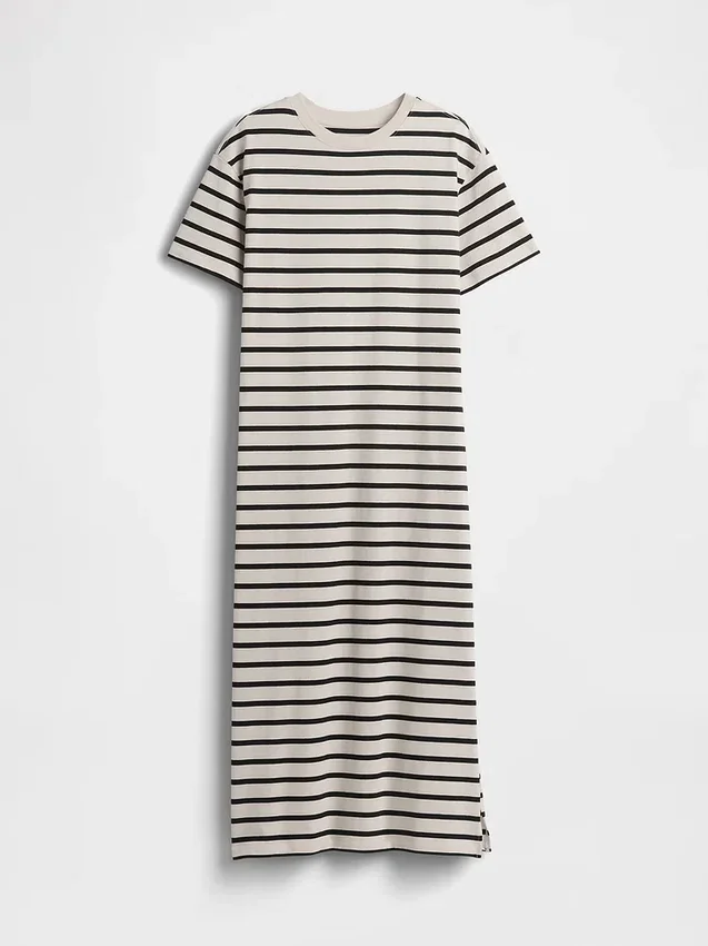 Zware, oversized maxi-T-shirtjurk