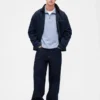 Zware oversized pullover met kwartrits