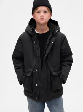 Zware parka voor kinderen