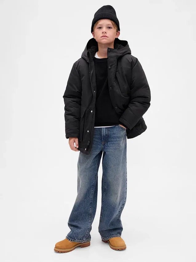 Zware parka voor kinderen