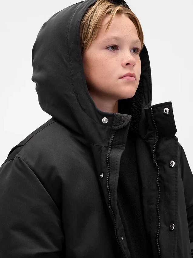 Zware parka voor kinderen