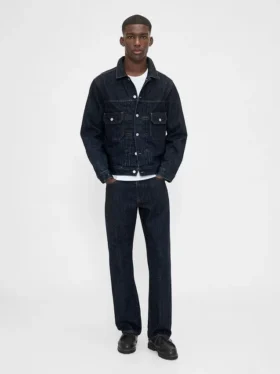 Zware, relaxte rechte Jeans