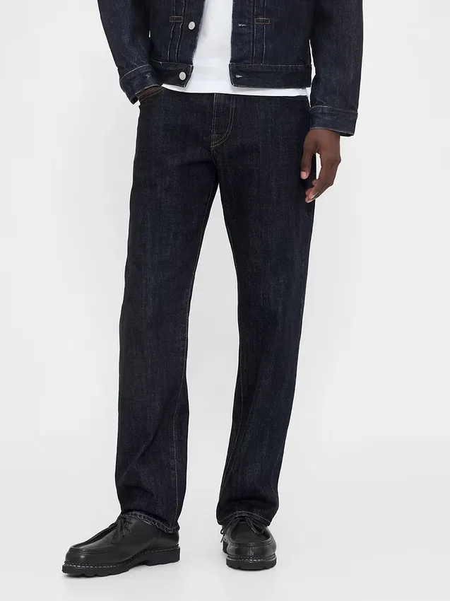 Zware, relaxte rechte Jeans