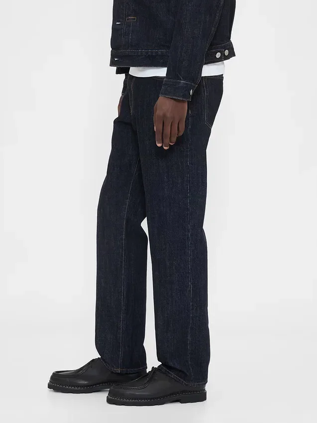 Zware, relaxte rechte Jeans