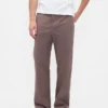 Zware twill '90s loszittende kaki broek