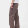 Zware twill '90s loszittende kaki broek