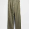 Zware twill '90s loszittende kaki broek