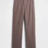 Zware twill '90s loszittende kaki broek