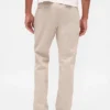 Zware twill, relaxte rechte kaki