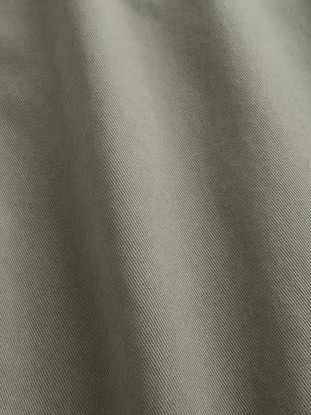 Zware twill, relaxte rechte kaki