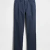 Zware twill, relaxte rechte kaki