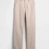 Zware twill, relaxte rechte kaki